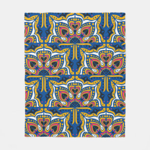 Azulejos portugal nahtlose Muster Fleecedecke