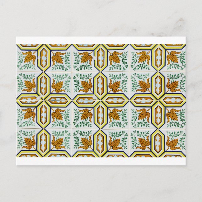 Azulejos, portugiesische Tiles Postkarte (Vorderseite)