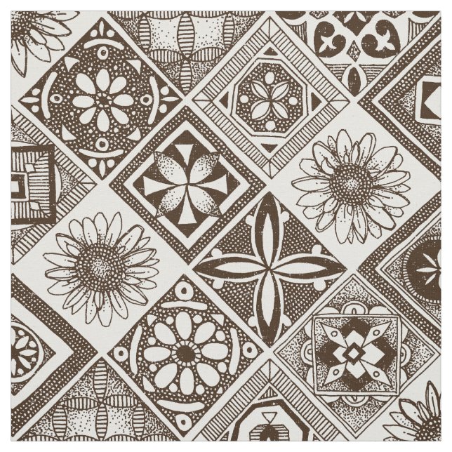 Azulejos-Schokolade Stoff (Muster)
