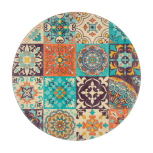 Azulejos Tiles portugiesisches Boho Patchwork Schneidebrett