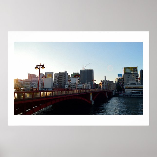 Azuma-Brücke: Sumida-Fluss, Tokio Poster (Vorne)