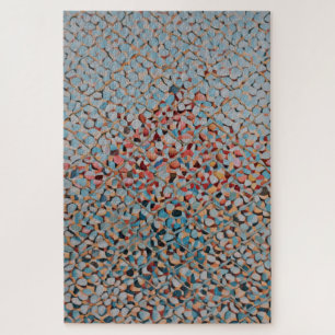 Azur-Mosaik-Fluss Abstractes Texturmuster