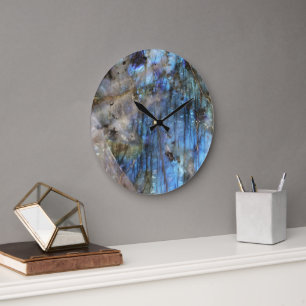Azur und Iriabenz Große Wanduhr