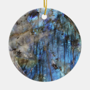 Azur und Iriabenz Keramik Ornament