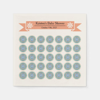 Azura Crest Baby Shower Papier Servietten