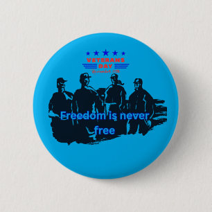 Azurblau der Verteidiger der Freiheit Button