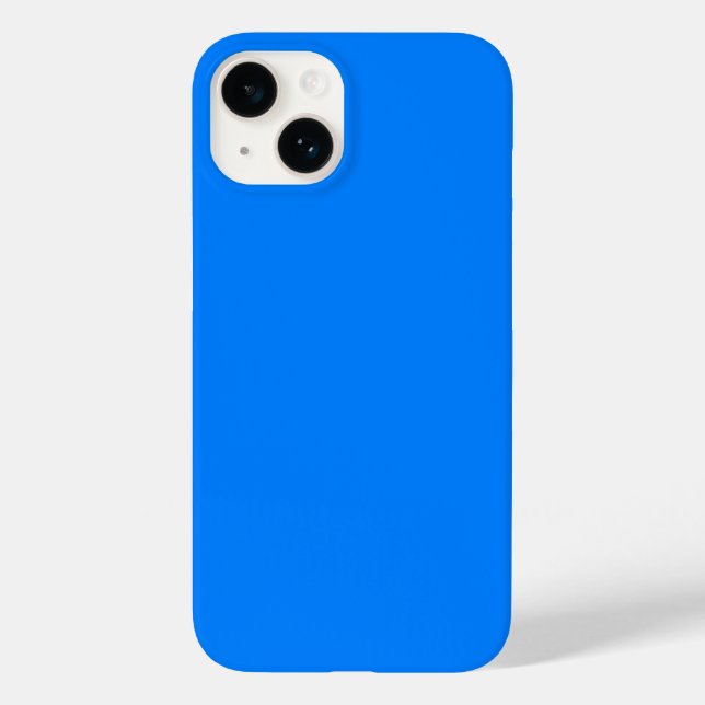 Azurblau (Vollfarbe) Case-Mate iPhone 14 Hülle (Rückseite)