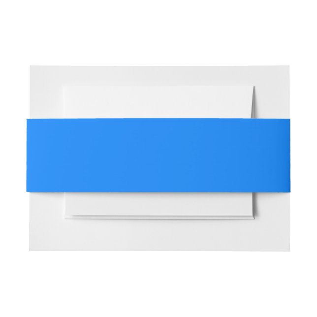 Azurblau (Vollfarbe) Einladungsbanderole (Vorderseite Beispiel)