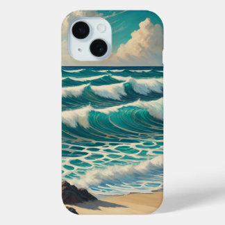 Azurblaue Kammflut Case-Mate iPhone Hülle