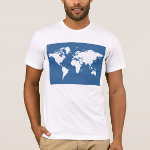 Azurblauer Elegante Welt T-Shirt