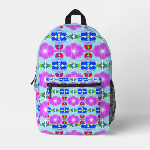 Azurblüten-Kaleidoskop Bedruckter Rucksack