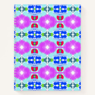 Azurblüten-Kaleidoskop Notizbuch