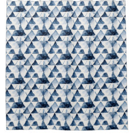 Azurdreiecke Duschvorhang