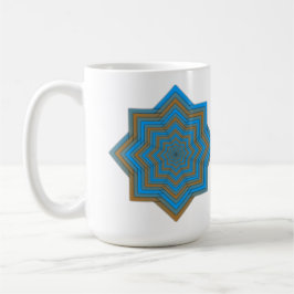 Azure and Ember Star Kaffeetasse
