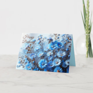 Azure Aster Blume Collection - Geburtstagskarte Feiertagskarte