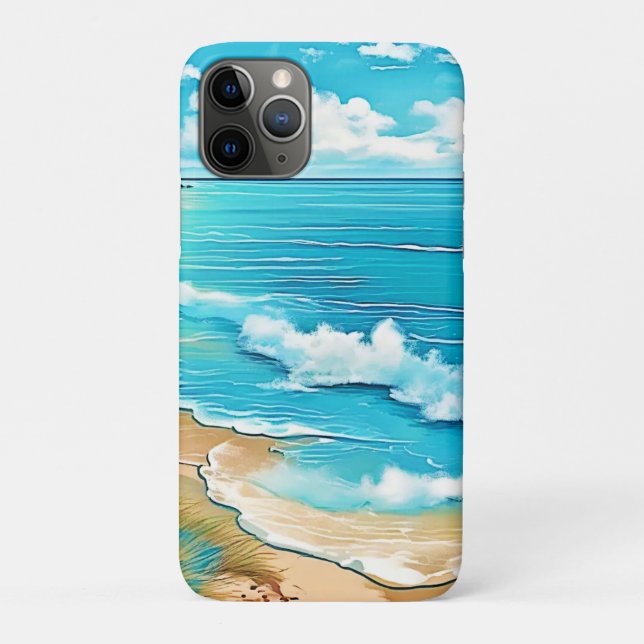 Azure Beach Calm Design Case-Mate iPhone Hülle (Rückseite)