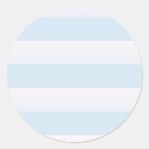 Azure Beach Stripe Runder Aufkleber