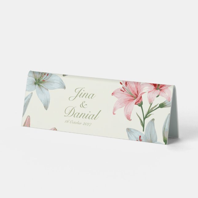 Azure Bloom Tischaufsteller (Vorderseite)