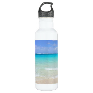 Azure Blue Caribbean Tropical Beach Trinkflasche