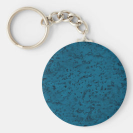 Azure Blue Cork Look Wood Grain Schlüsselanhänger