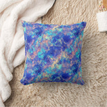 Azure Blue Crumpled Texture