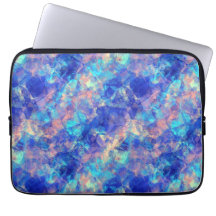 Azure Blue Crumpled Texture