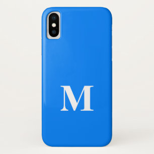 AZURE BLUE Solid Arrière - plan Coque iPhone X