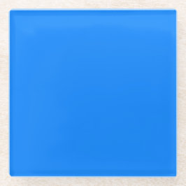 Azure Blue Square Glass Untersetzer