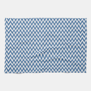 Azure Elegantes Zickzack Design Handtuch