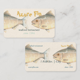 Azure Fin Elegant Fish Restaurant Visitenkarte