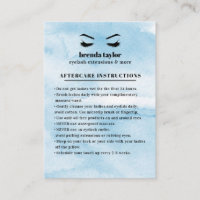 Azure Glam Eyelash Browbar Aftercare Instructions