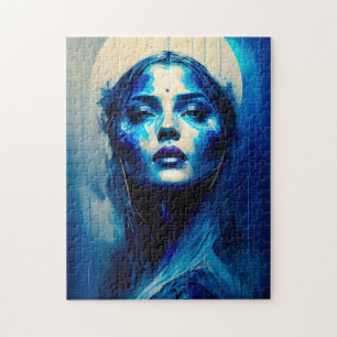 Azure Hexe Fantasy Art