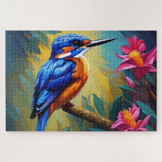 Azure Kingfisher Jigsaw Puzzle (Horizontal)