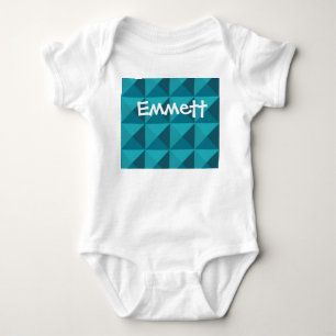 Azure Pyramids Baby Strampler