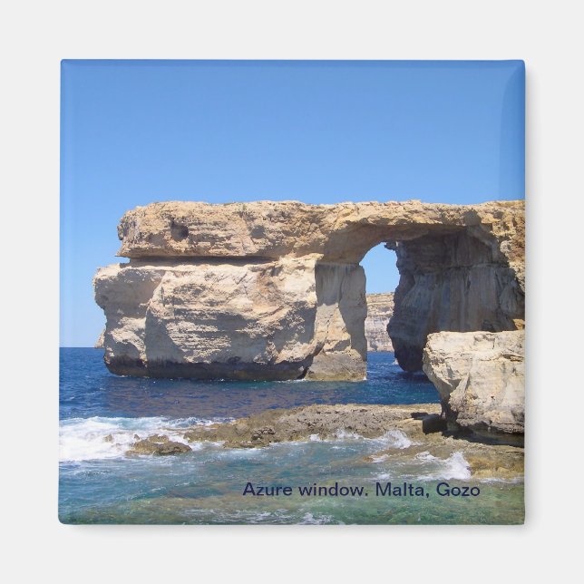 Azure Window in Gozo, Malta Magnet (Vorne)