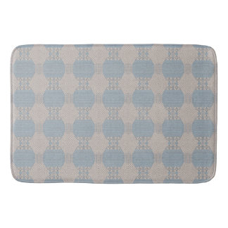 Azurévia Lace – Puderblau und Elfenbein geometrisc Badematte
