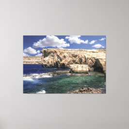 Azurfenster Attraktion auf Gozo Island Leinwanddruck