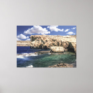 Azurfenster Attraktion auf Gozo Island Leinwanddruck