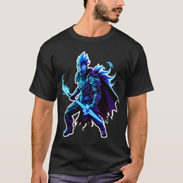 Azurflammen-Wächter T-Shirt (Vorderseite)