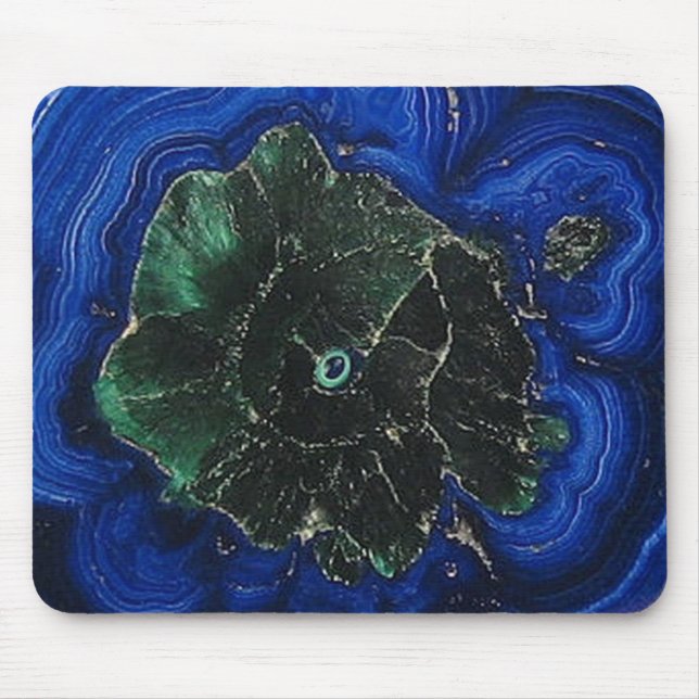 Azurite Malachite Island Mousepad (Vorne)