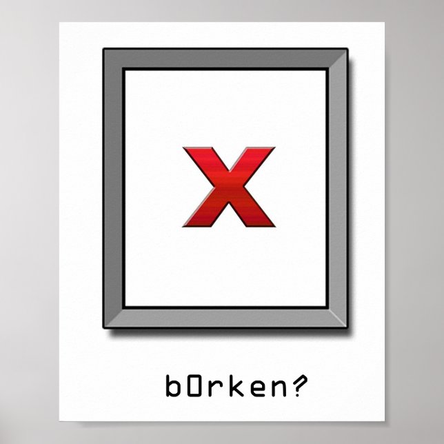 b0rken? poster (Vorne)