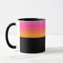 B11 - Tasse avec dégradé de jaune et violet 