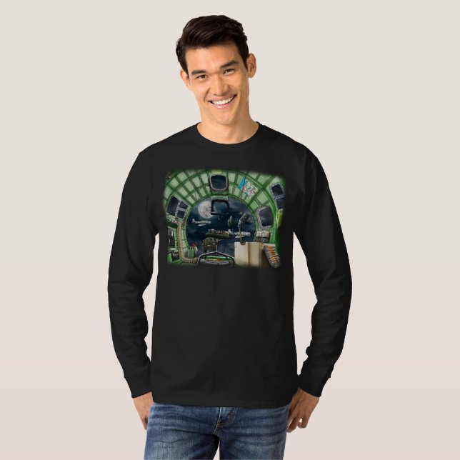 B17 aus Sicht eines Bombardiers T-Shirt (Vorne ganz)