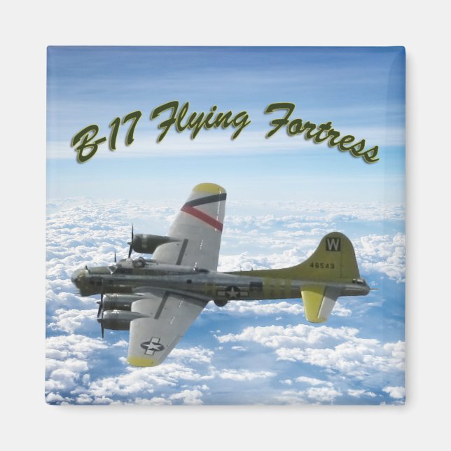 B17 Flying Fortress WWII Bomber Flugzeug Magnet (Vorne)