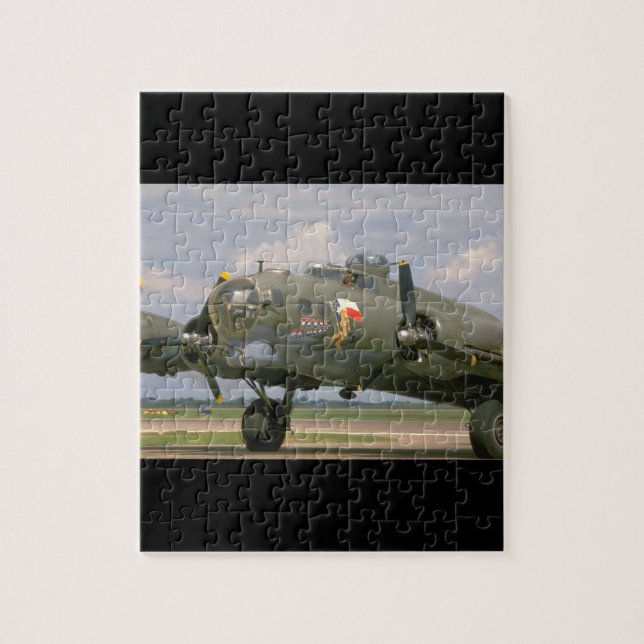 B17 Nahaufnahme, vordere Left_WWII Flugzeuge (Vertikal)