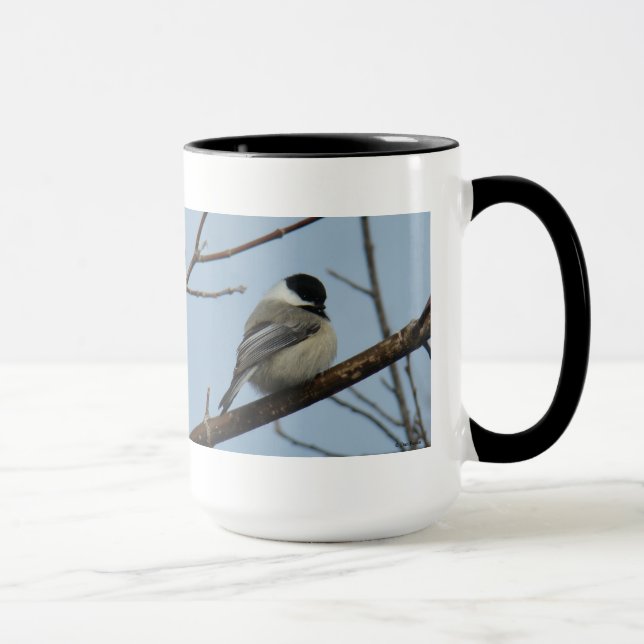 B21 Schwarze Chickade Tasse (Rechts)