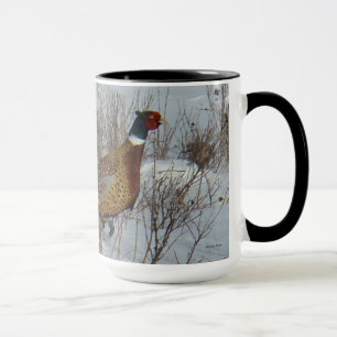 B23 Ringhalsfasan im Schnee Tasse