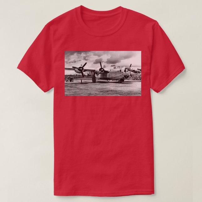 B24 Befreier - Weltkrieg 2 1944 T-Shirt (Design vorne)