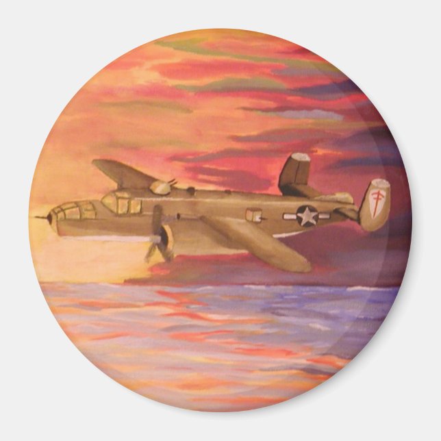 B25-Bomber-Magnet Magnet (Vorne)