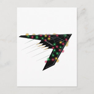 B2 Stealth Spirit Christmas Airplane Jet Digital Ankündigungspostkarte